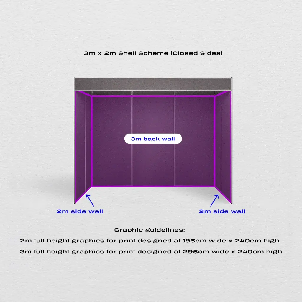 Artwork 3m x 2m shell scheme graphic printing